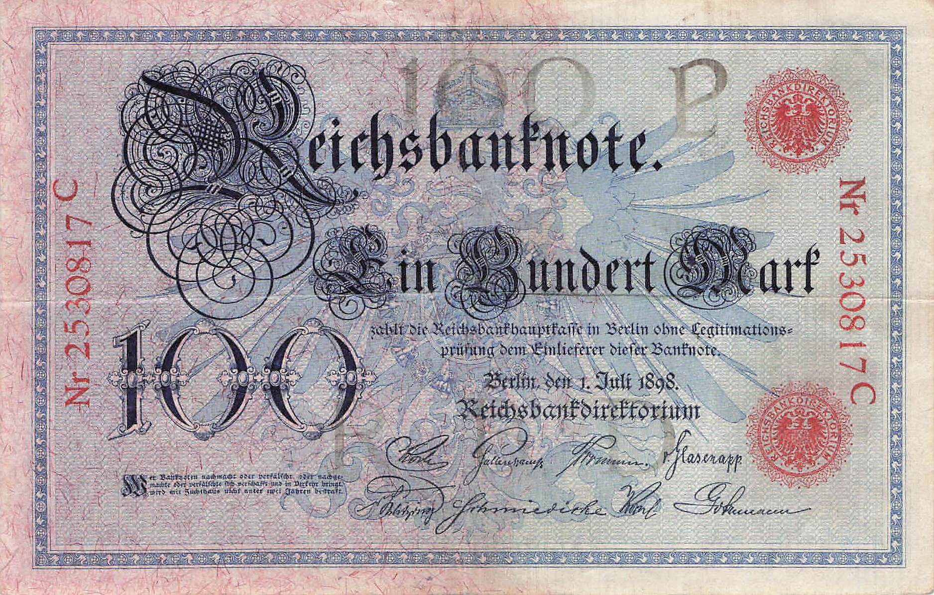 Ro.017 100 Mark 1898